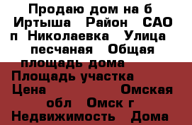 Продаю дом на б. Иртыша › Район ­ САО п. Николаевка › Улица ­ песчаная › Общая площадь дома ­ 110 › Площадь участка ­ 140 › Цена ­ 3 000 000 - Омская обл., Омск г. Недвижимость » Дома, коттеджи, дачи продажа   